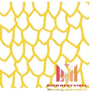 High Heat Duracoat Vinyl Stencil 10" x 12" - Dragon Scales 5 styling